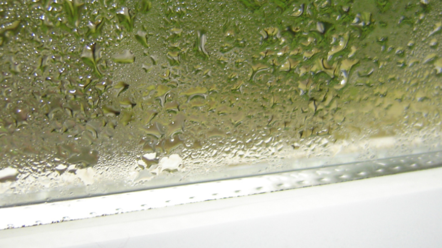 Condensation on window frame