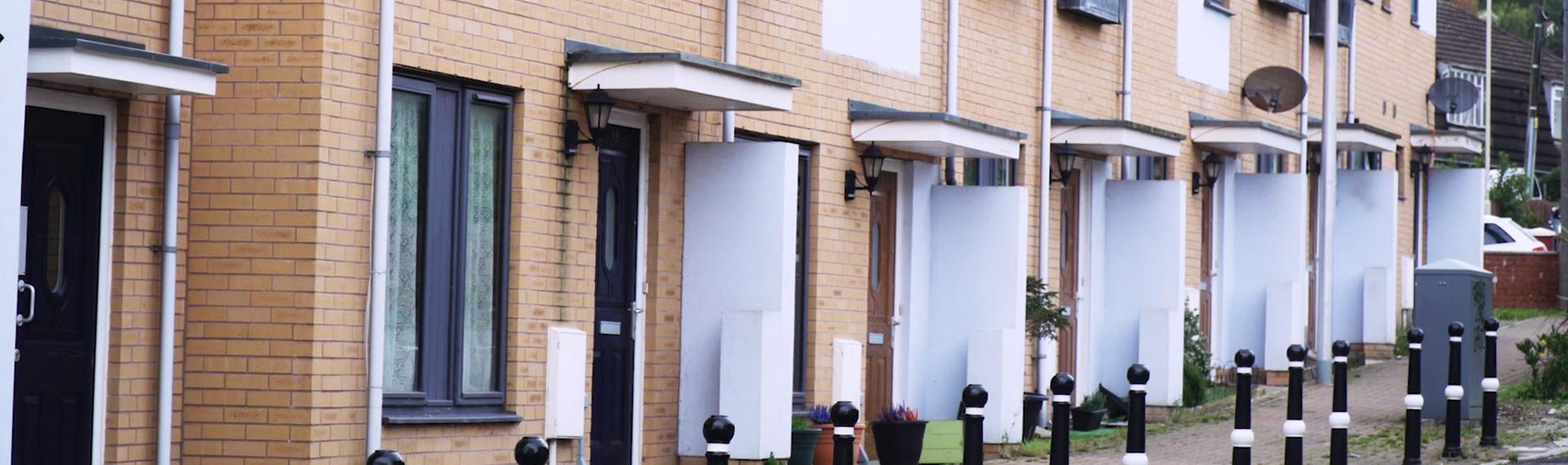 Forches; row of newly built terraced houses