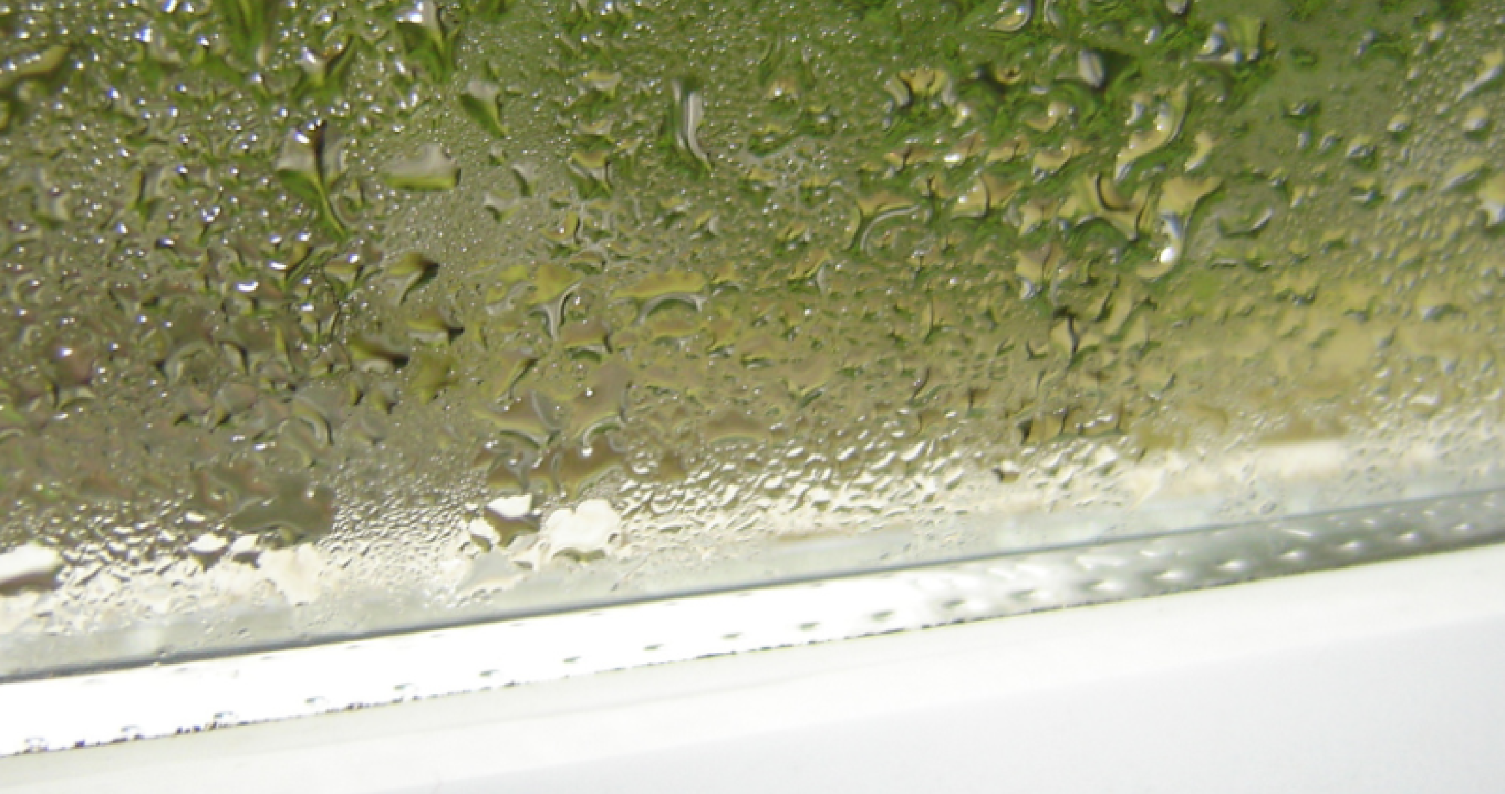 Condensation on window frame