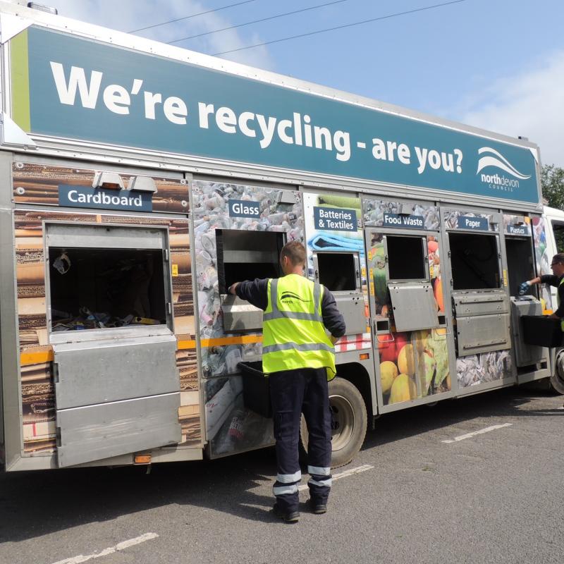 North Devon Council Recycling Van