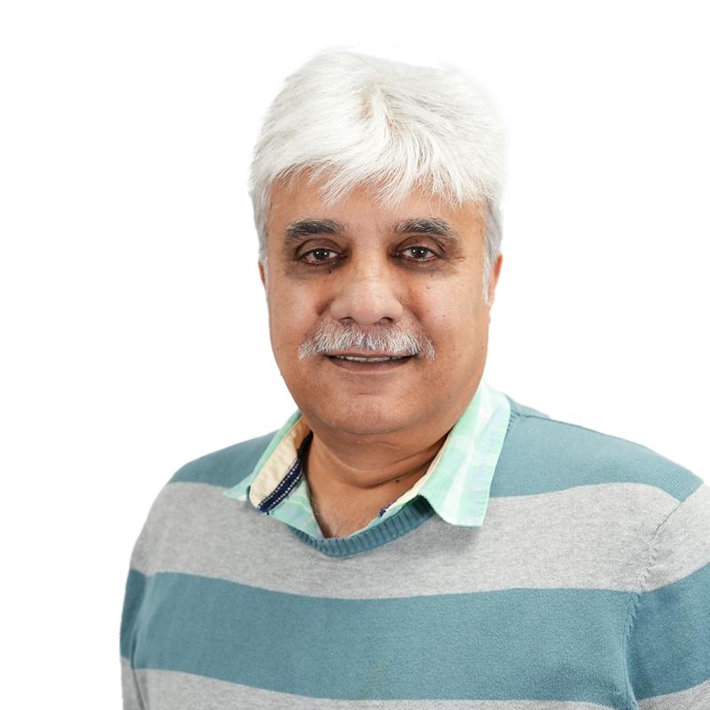 Asad Butt; man with grey hair and moustache; Board Member