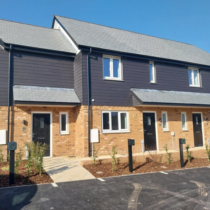 The new homes at Buckleigh Road, Westward Ho!